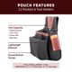 thumbnail image 3 of Bolsa con cierre Occidental Leather OxyFinisher 11 bolsillos, 3 of 5