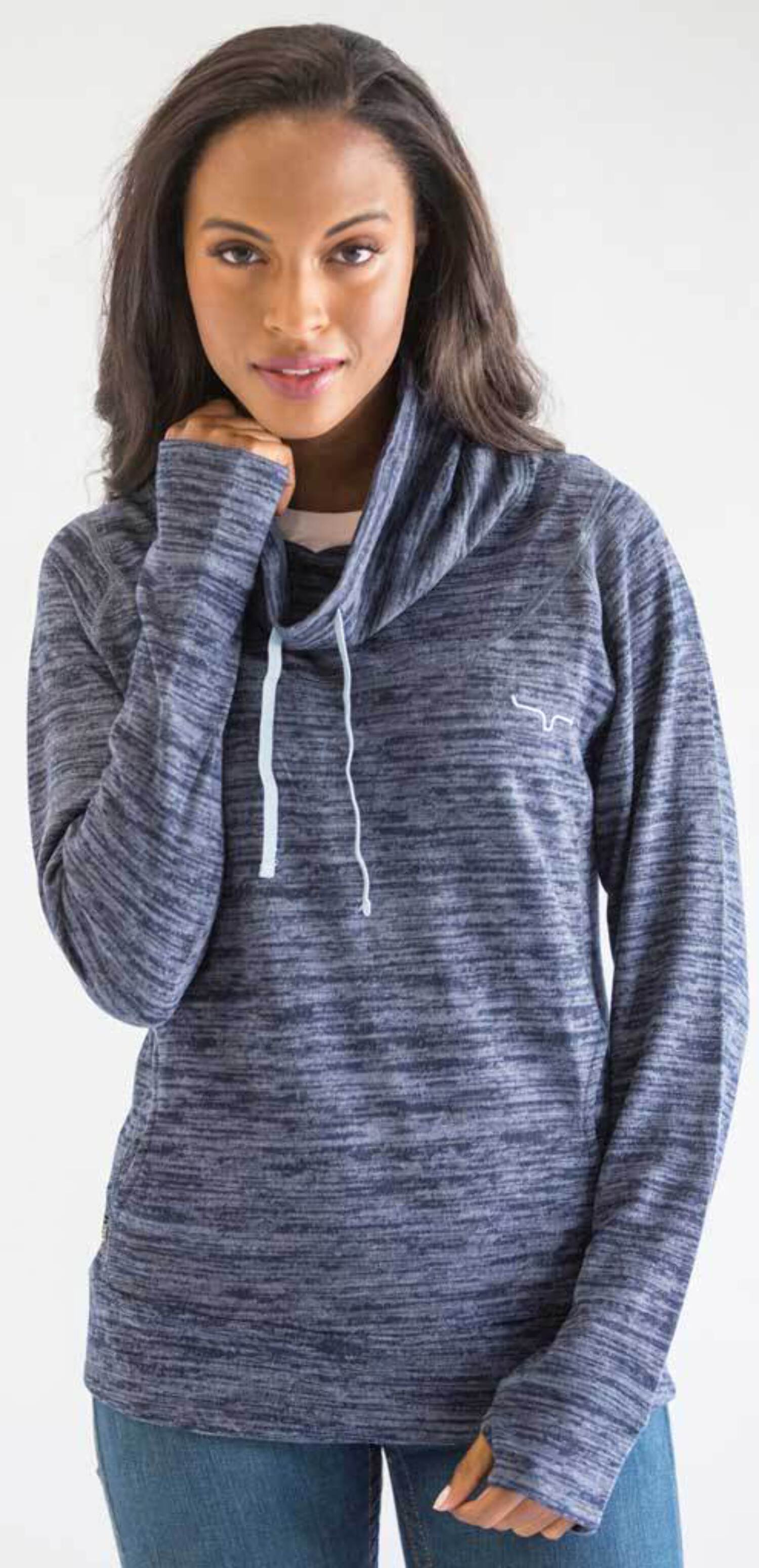 Ladies Kimes Ranch Tonopah Pullover Navy Heather