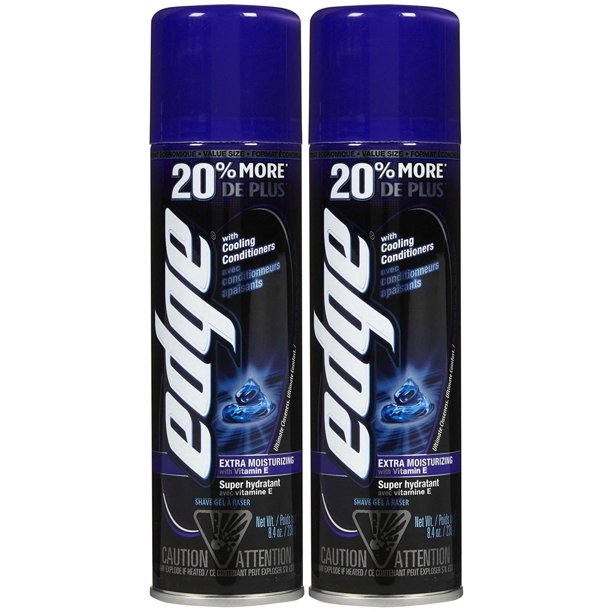4 Pack Edge Shave Gel Extra Moisturizing 7 oz