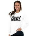 thumbnail image 4 of Blessed Mama Grateful Thankful Mother Women's Long Sleeve T Shirt Brisco Brands M, 4 of 6