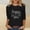 Black, variant on New Years Eve Tops for Women Fashion Loose Casual Printed T-shirt 3/4 Sleeves Blouse Round Neck Casual Top Pink S