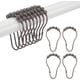 thumbnail image 1 of Anillos de ganchos para cortina de ducha, anillos de ganchos de cortina de ducha de metal resistente al óxido para cortinas de barras de ducha de baño - Juego de 12, bronce Xemadio WMZL-778-1, 1 of 6