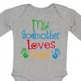 thumbnail image 4 of Inktastic My Godmother Loves Me Boys or Girls Long Sleeve Baby Bodysuit, 4 of 5