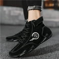 thumbnail image 6 of Men's Outdoor Casual Boots Lightweight Warm Fleece-lined Thickened Waterproof Sneakers Fashion for Walking Non-Slip Shoes Black 9.5 US, 6 of 7
