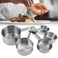thumbnail image 4 of Sonew 5pcs/ Set Stainless Steel Anti-rust Measuring Cup Spoon Baking Cooking Tool, Anti-rust  Measuring Cup, Stainless Steel Measuring Cup, 4 of 8