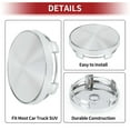 thumbnail image 6 of Unique Bargains 60mm 2.36" Silver Tone Wheel Hub Center Caps Wheel Hub Caps Covers Protectors, 6 of 6
