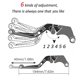thumbnail image 3 of Palancas de embrague de freno ajustables de aluminio para motocicleta Mt 03, extremos de empuñaduras de manillar para Yamaha Mt03 Mt-03 2005 2006, 3 of 5