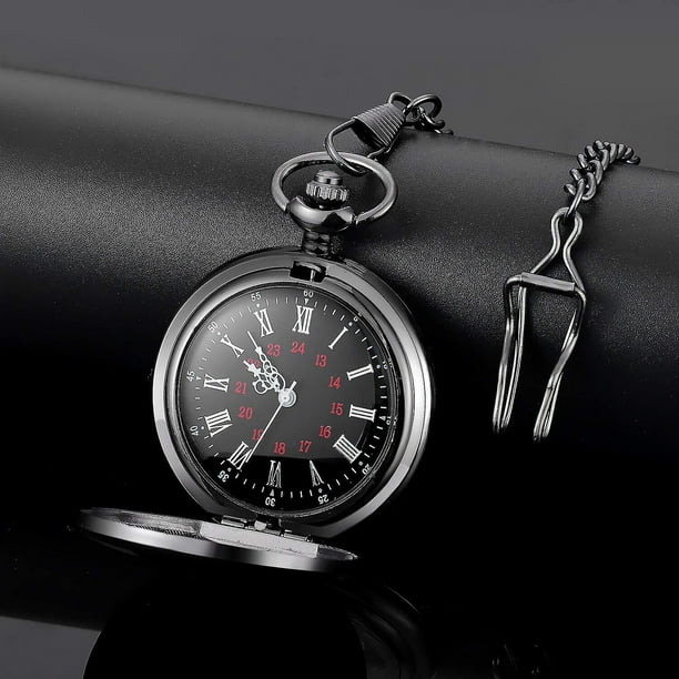 Engraved Personalized Pocket Watch for Son Gifts Vintage Quartz