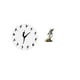 thumbnail image 5 of Reloj de pared con bailarina, reloj de pared con decoración de baile, reloj colgante silencioso, estatua de dama, figura tribal africana de resina, he, 5 of 8