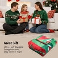 thumbnail image 6 of Cozy Printed Throw Christmas Blanket - 300 GSM Fleece Throw Size for Home Decoration, Ultra Soft Blanket (Throw - 50" x 60") - I, 6 of 6