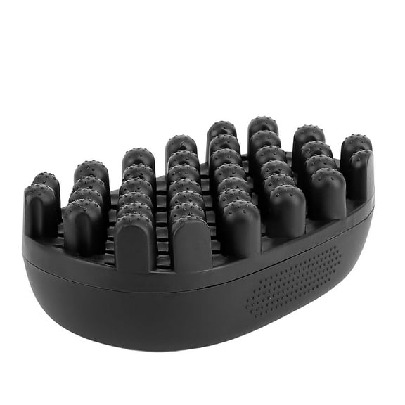 Rubber Curling Hair Brush: Twist King Sponge for Afro Hair, Washable Curl Sponge Styling Tool Durable Curling Comb For Men Women Boy Girl Long Short Hair Black (Small Tooth)
