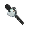 thumbnail image 2 of Bearachild Micrófono inalámbrico Altavoz Reducción de ruido Reproductor KTV Efecto de sonido Luces recargables en forma de corazón Mic Cables de audio/vídeo Negro, 2 of 6