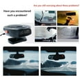 thumbnail image 4 of HTOCINQ Universal Car Heater, Portable Electronic Auto Fan Fast Defrost, 12V 150W Car Defogger, 2 in 1 Heating/Cooling Function, Plug Adjustable Thermostat in Cigarette Lighter, Black, 4 of 6