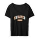thumbnail image 2 of Camiseta de mujer con cuello redondo, transpirable, elegante, holgada, suave y cómoda, Top, ropa de calle para primavera y verano, camiseta básica XL Yinane camiseta de mujer, 2 of 8