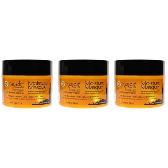 Agadir Argan Oil Moisture Masque, 8 oz (Pack of 3)