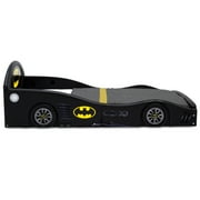 Batman Batmobile Car Sleep and Play Toddler Bed with Attached Guardrails by Delta Children