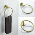 thumbnail image 5 of AITINKAN  Bathroom Towel Ring Towel Holder Set of 2 Gold Brushed, Goldtone Finish, 5 of 5