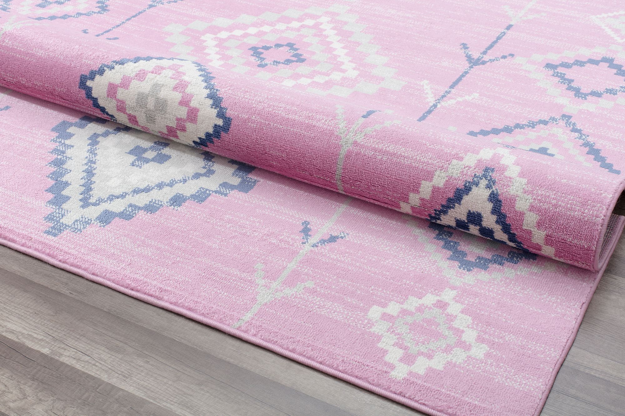 Soleil BR15C Native Pink Tribal Moroccan pink Area Rug, 8'9"x12'