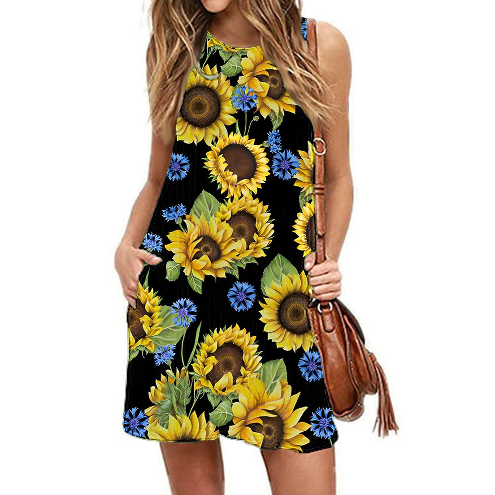 elegant print suspender dress Amber Bloom Embroidered Midi Dress – Myriads main image 0