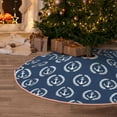thumbnail image 5 of Rateoe Navy Nautical Pattern Christmas Tree Skirt with Ties , Christmas Tree Decorations, Farmhouse Christmas Decor Xmas Holiday Decorations-36", 5 of 6