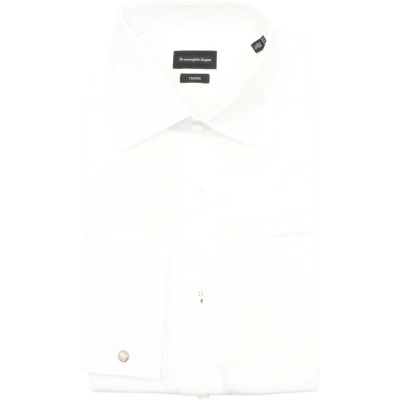 Brioni Chemise Décontractée à Boutons pour Homme Bleu / Noir Blanc Ventiquattro - 43-17 (TG)