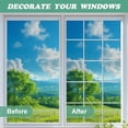 thumbnail image 4 of ouhos Window Grid Kit, 0.6 In x 36 Ft Window Grille Inserts Grid Kit, TPE Self-Adhesive Peel and Stick Trim Molding, Flexible Windows Mullions for Windows Door Frames Home Decoration(White), 4 of 7