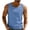 Blue#3, variant on Tank Tops Men Solid Color Sleeveless Crew Neck T-Shirt with Pocket Loose Breathable Fashion Vintage Vacation Summer Casual Tank Top