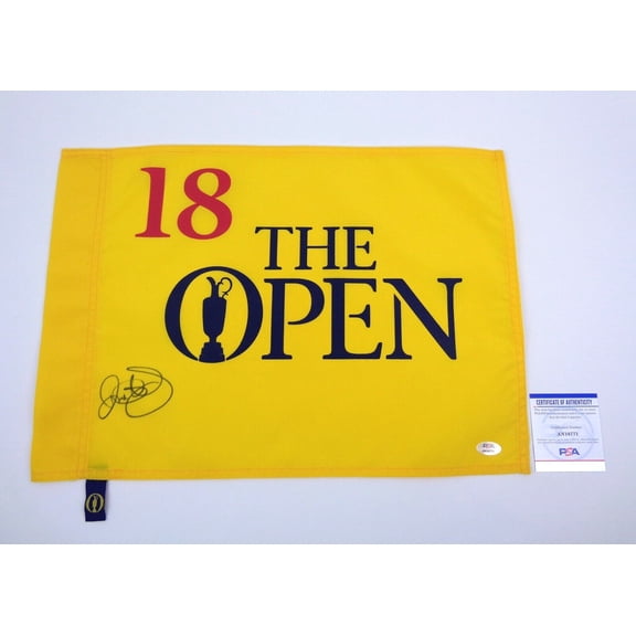 Rory McIlroy Signed Autograph Undated The Open Pin Flag PSA/DNA COA