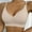 Beige, variant on Jelly Bras For Women Womens Deep V Petal Bra No Underwire Soft Wireless Comfort Support Brown S-Xxl