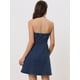 thumbnail image 4 of Mini Vestido de Mezclilla de Tubo sin Mangas Allegra K Vaquera Azul L, 4 of 5