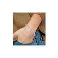 thumbnail image 2 of Gem & Harmony Sterling Silver X-O Fancy Bracelet with Synthetic Cubic Zirconia (CZ)s for Women, 2 of 5