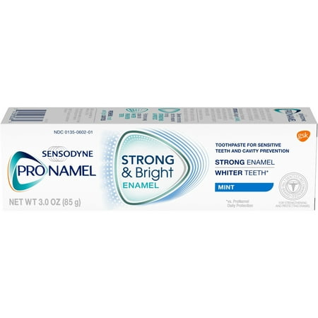 Sensodyne Pronamel Strong & Bright Mint Fluoride Toothpaste to Strengthen and Protect Enamel, 3