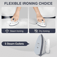 thumbnail image 7 of BEAUTURAL Mini Travel Steam Iron for Clothes with Dual Voltage, Temperature Control, Non-Stick Soleplate and Cord Storage, Ideal for Sewing, Quilting and Handcraft, 7 of 7