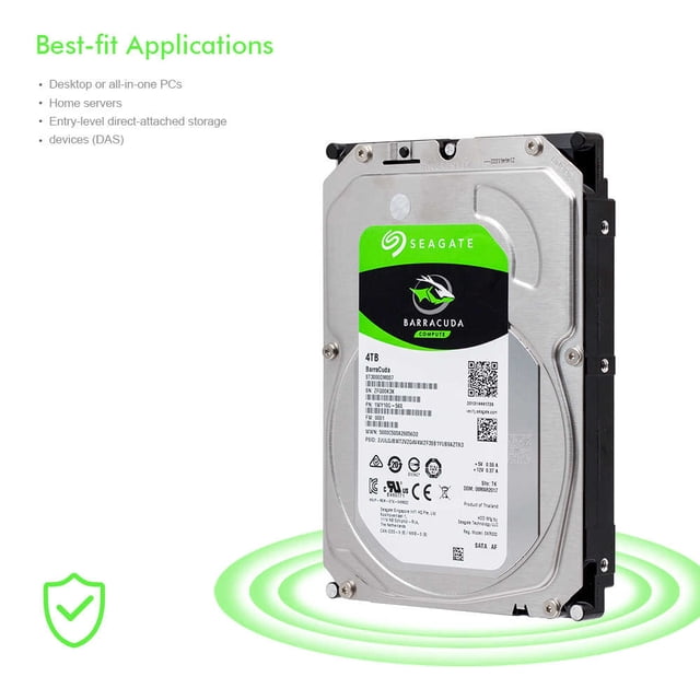 Disco Duro Seagate Barracuda 1TB Caché 64MB 7200 RPM SATA III 6.0 Gb/s ST1000DM010