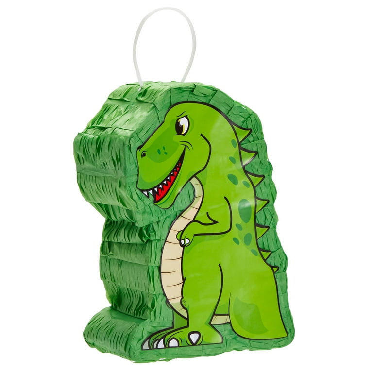 Large Green Dinosaur Pinata with Stick & Blindfold for Kids Boys Dino  Birthday Party Decorations Supplies, 20 x 13.75 x 5.5 in 