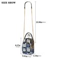 thumbnail image 2 of FORMRS Crossbody Bag for Women Quilted Travel Shoulder Cell Phone Purse with Chain Strap Handbag, Blue Cats and Hearts, 2 of 7