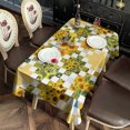 thumbnail image 2 of Rectangle Boho Style Waterproof Tablecloth 60×102 Inch, Bohemian Colorful Floral Reusable Indoor/Outdoor Durable Table Cover for Party Kitchen Dinner Room Decor, 2 of 6