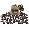 thumbnail image 5 of MukikiM: Jabuka -  Twisting Letter Word Game, Alphabet Puzzle, Coffee Bean Shaped Wood Pieces, Portable Cloth Bag Storage, Family Ages 8+, 2-8 Players, 5 of 8