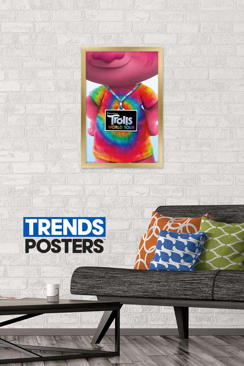 DreamWorks Trolls 2 - Teaser Wall Poster, 14.725" x 22.375", Framed
