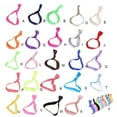 thumbnail image 3 of ziyahi Anneau de Cheveux Sans Couture Haute Élasticité Noué Ajustable Porte-Queue de Cheval Coloré Accessoires Multicolores Noir, 3 of 7