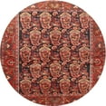 thumbnail image 1 of Ahgly Company Machine Washable Indoor Round Traditional Rust Pink Area Rugs, 3' Round, 1 of 7