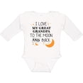 thumbnail image 3 of Inktastic I Love My Great Grandpa to the Moon and Back Boys or Girls Long Sleeve Baby Bodysuit, 3 of 5