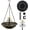 Gray, variant on Solar Cascade Hanging Bird Bath Fountain, Bird Bath for Outside, Decorative Solar Fountain with Pump, for Garden Decor Yard Patio Porch Deck Pathway Pond Pool Park
