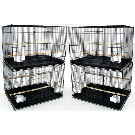 Lot of Four Large 30" Breeding Breeder Bird Flight Cages For Aviaries Canaries Budgies Parakeets Finches Parakeets Lovebirds