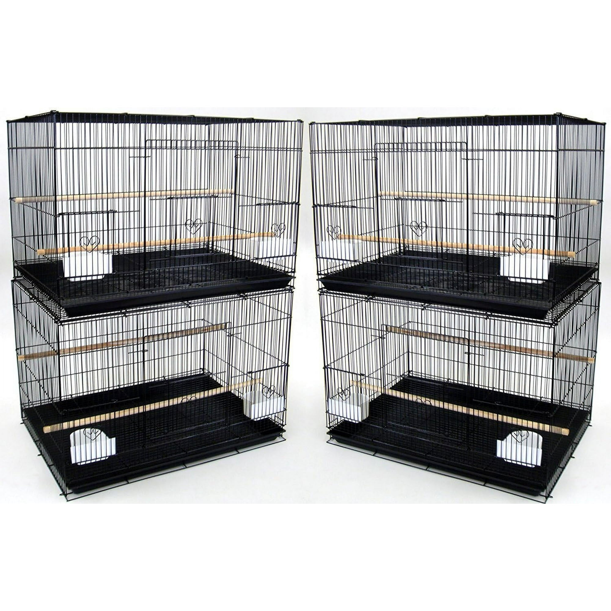 Lot of Four Large 30" Breeding Breeder Bird Flight Cages For Aviaries Canaries Budgies Parakeets Finches Parakeets Lovebirds