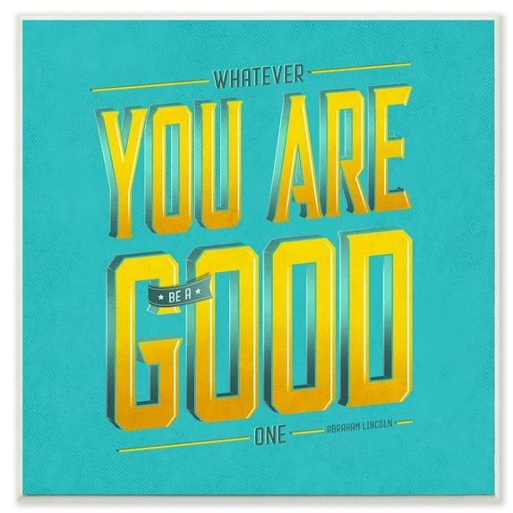 Stupell Industries Be A Good One Inspirational Vintage Comic Book Blue Design Wall Plaque by Ester Kay