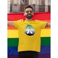 thumbnail image 2 of Penguin Couple W Pride Flag T-Shirt Men -Smartprints Designs, Male 4X-Large, 2 of 4