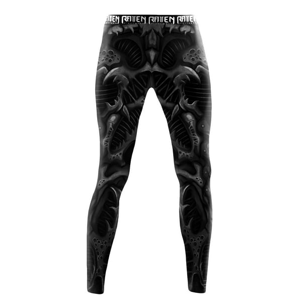 Raven Fightwear Men's Biomechanical BJJ Spats MMA Black