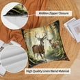 thumbnail image 3 of DaShan Cute Deer Pillow Cover 18x18 Set of 2,Wild Animal Decorative Pillow Cases Couch Cushion for Bedroom Home Decor, 3 of 5
