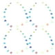 thumbnail image 1 of Valentine's Day Hanging Decoration Heart Garlands White Strong Material Birthday Parties 4Pcs, 1 of 5